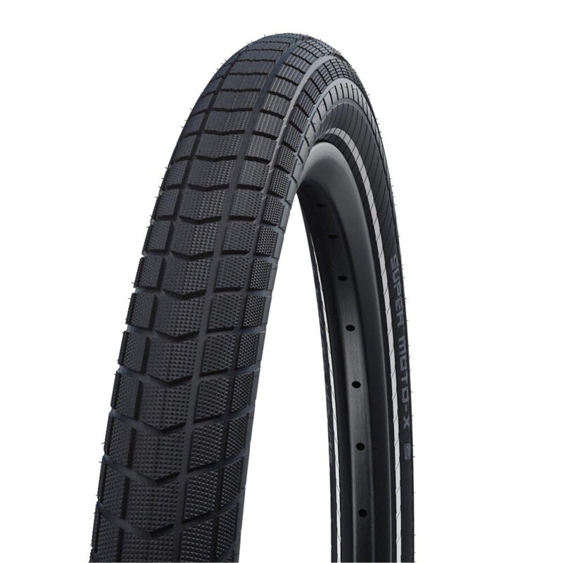 SCHWALBE Külső gumi SUPER MOTO-X (62-406) 20x2.40 Performance 67EPI GreenGuard 820g fekete reflex