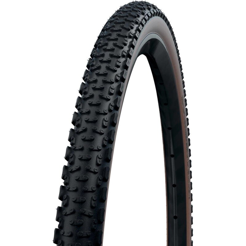 SCHWALBE G-ONE ULTRABITE külső gumi 700x45C (45-622) 67EPI 610g TLE Performance RaceGuard Addix barna oldalfal hajtható