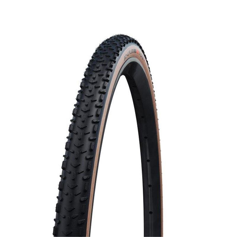 SCHWALBE X-ONE R külső gumi 27.5x1.30 (33-584) 67EPI 375g TLE Evo V-Guard Super Race Addix Race barna oldalfal hajtható