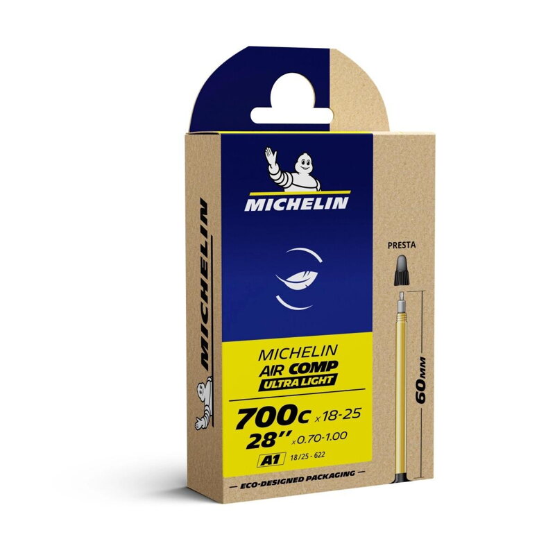 MICHELIN Duša A1 AIRCOMP ULTRA 700x18/23C (18/23-622) FV 60mm 78g