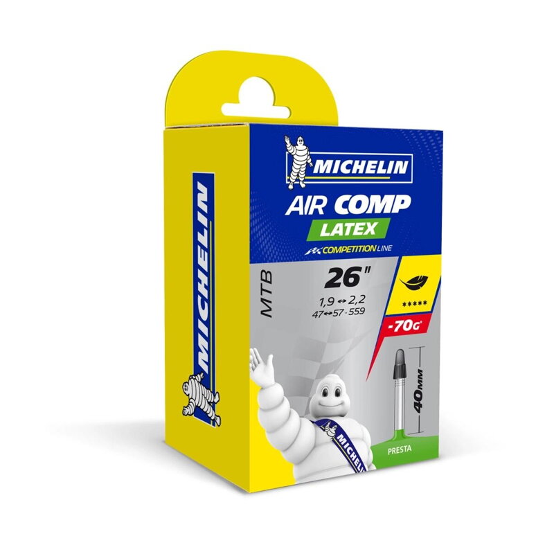 MICHELIN Duša C4 LATEX 26x1.75/2.25 (47/57-559) FV 40mm 128g